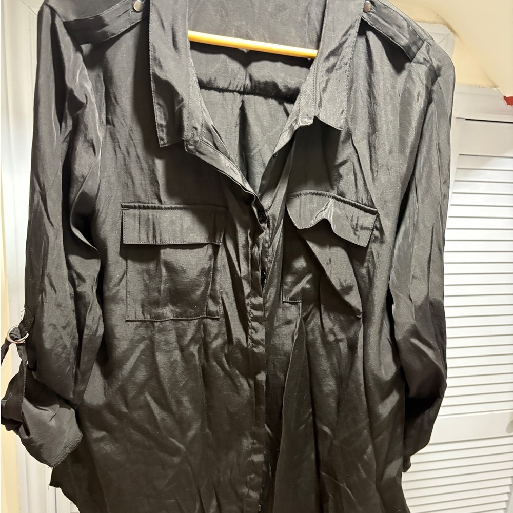 Black Button-Up Shirt